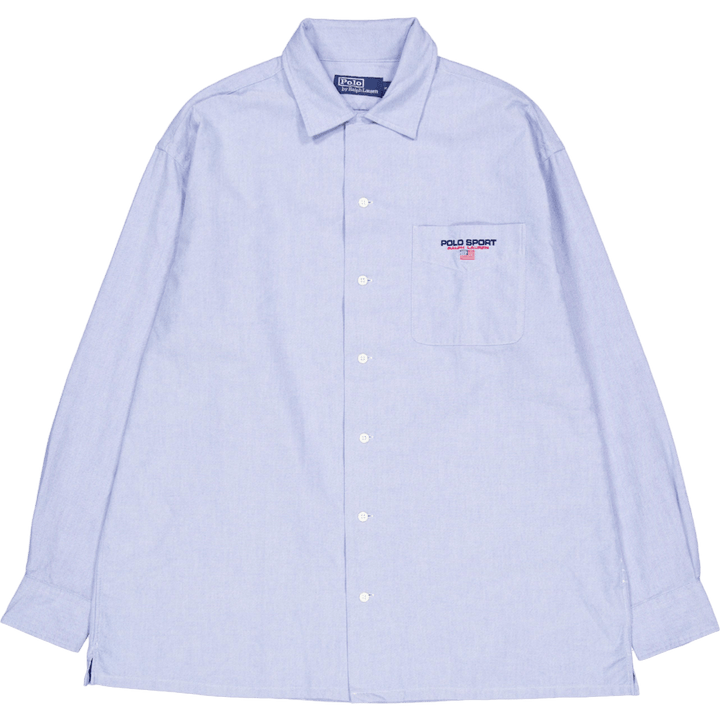Košile Big Fit Polo Sport Oxford Camp Bsr Blue