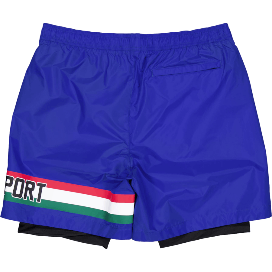 5-Zoll-Polo Sport gefüttert kurz Heritage blau