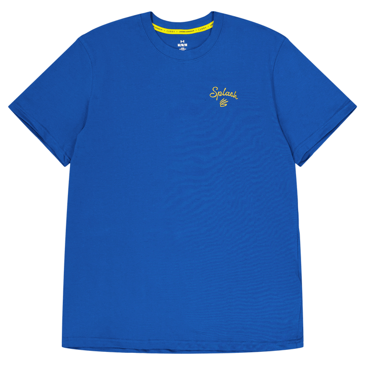 Curry Emb Splash T-shirt Varsity Blauw