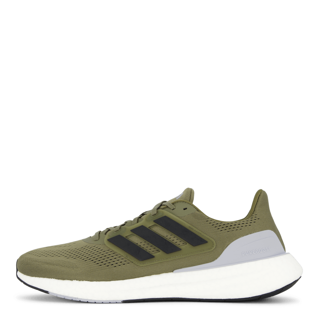 Pureboost 23 Shoes Olive Strata / Core Black / Halo Silver