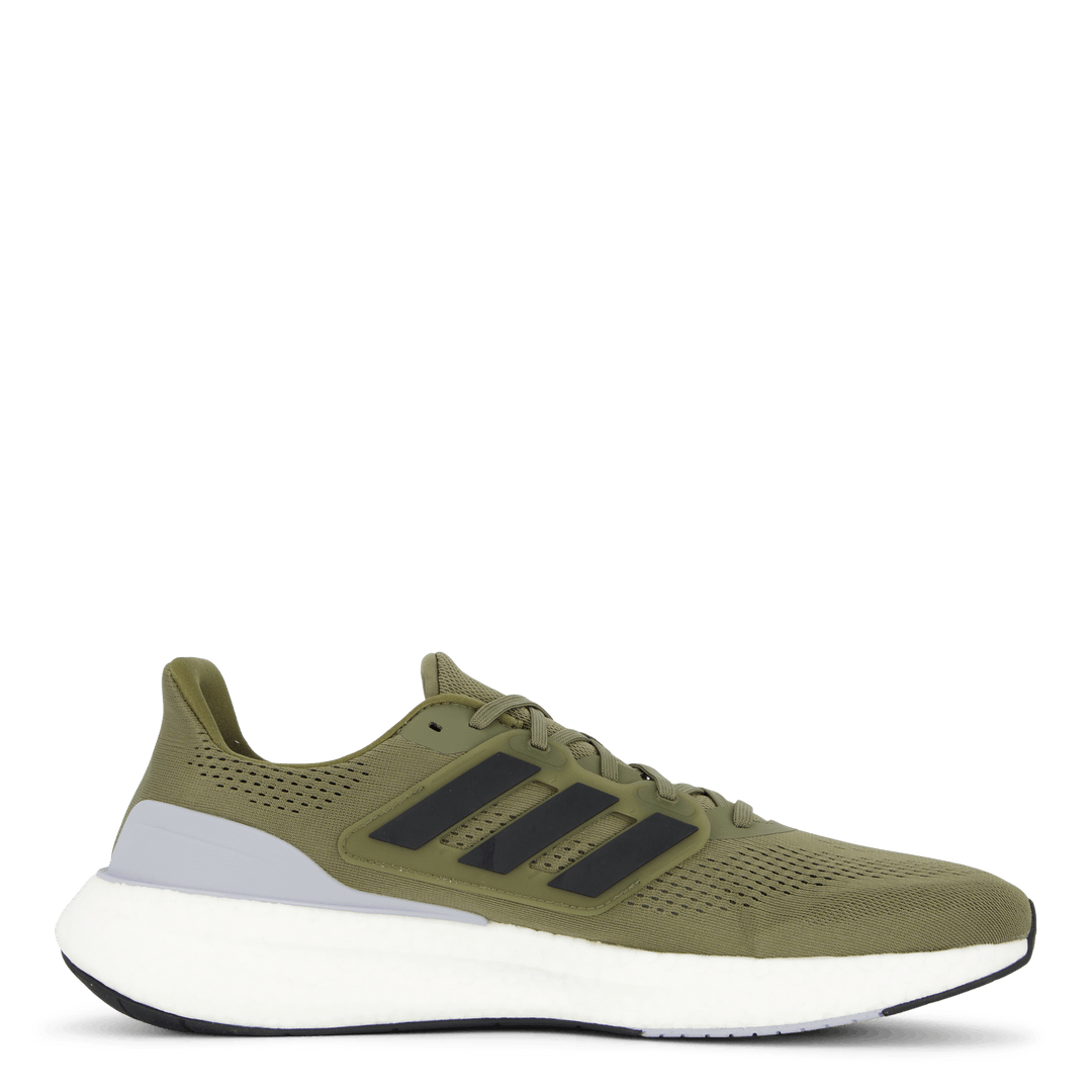 Pureboost 23 Shoes Olive Strata / Core Black / Halo Silver