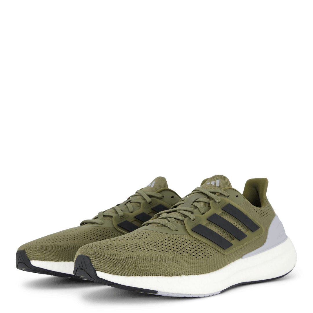 Pureboost 23 Shoes Olive Strata / Core Black / Halo Silver