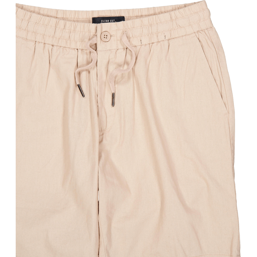 Barcelona Cotton / Linen Short Khaki