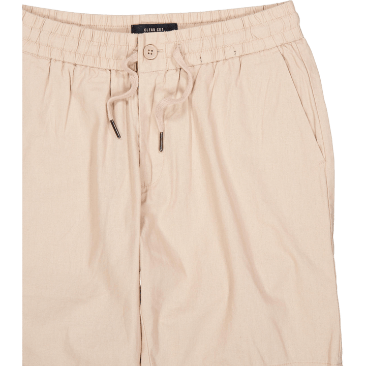 Barcelona Cotton / Linen Short Khaki