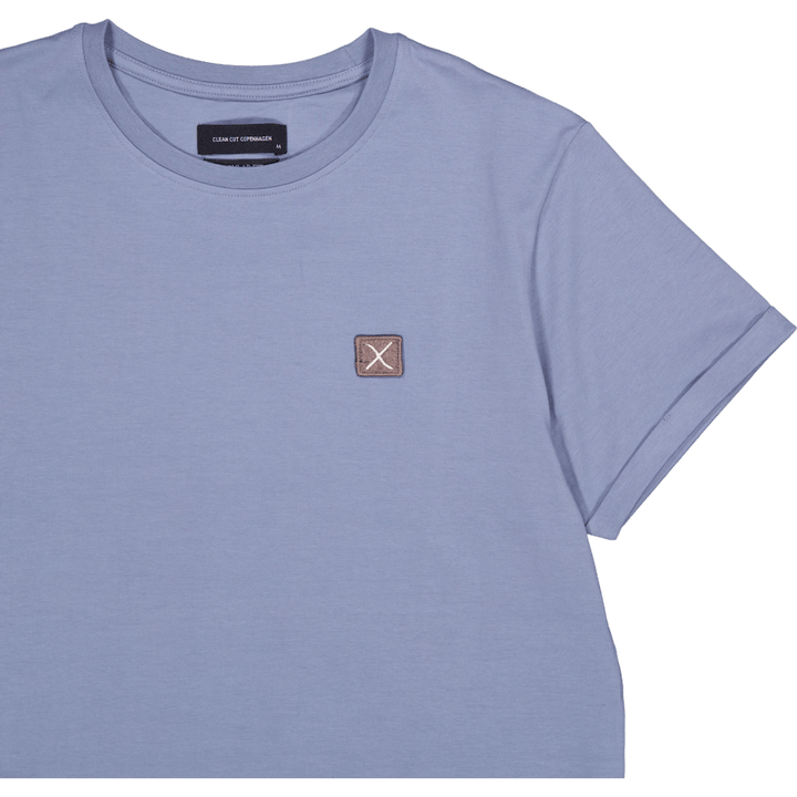 Basic Organic Tee Dusty Blue
