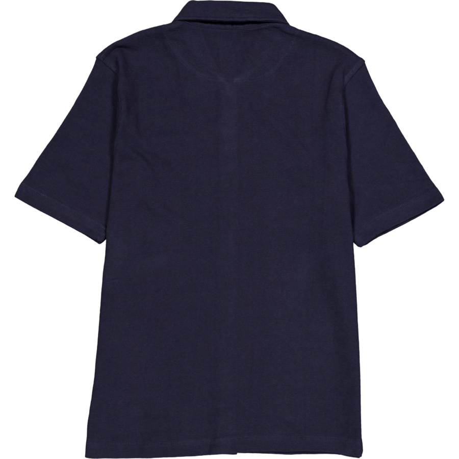 Calton Strukturiertes Hemd S/s Dunkelmarine