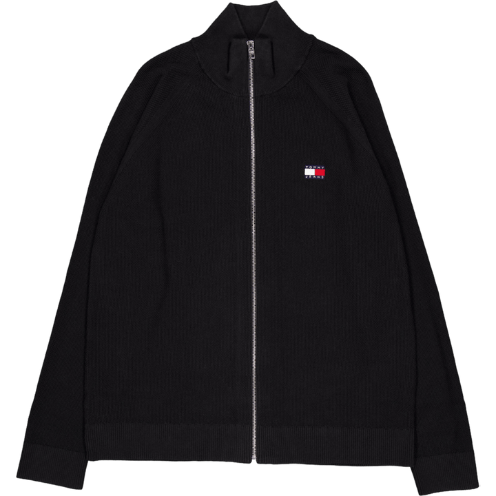 Tjm Reg Ziptru Hi Neck Sweater Bds-black