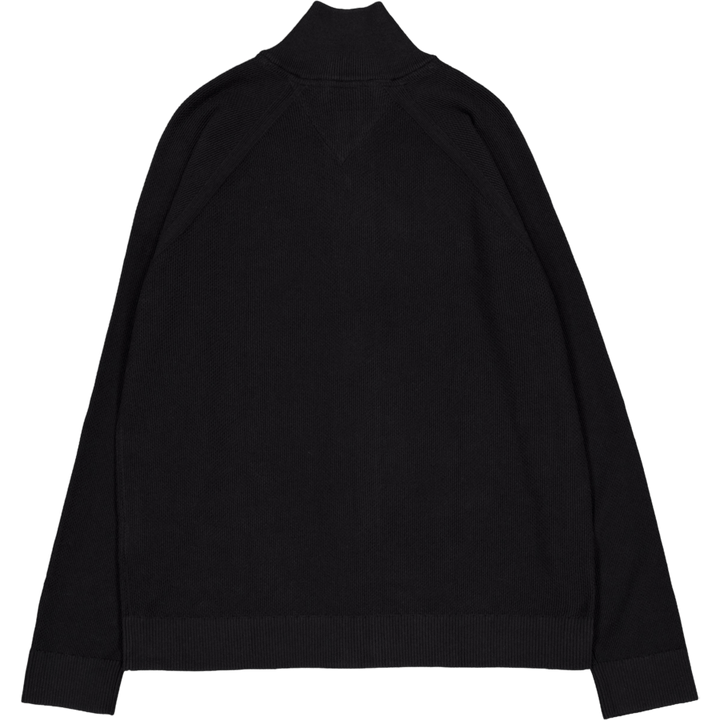 Tjm Reg Ziptru Hi Neck Sweater Bds-black