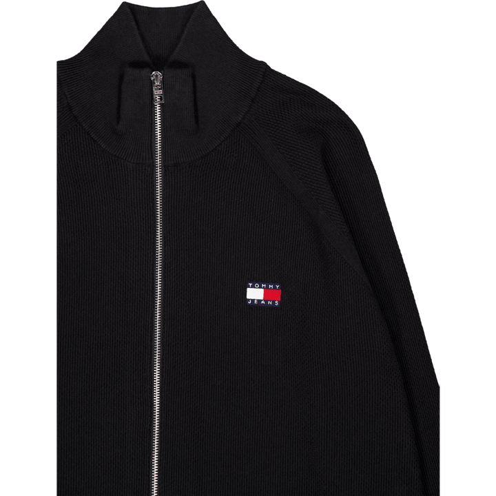 Tjm Reg Ziptru Hi Neck Sweater Bds-black