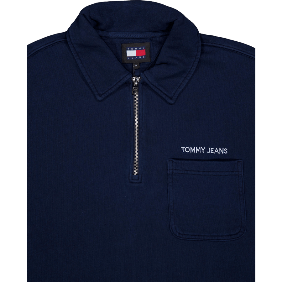 Tjm Rlx  S Classics 1/4 Zip Ex C1g-dark Night Navy
