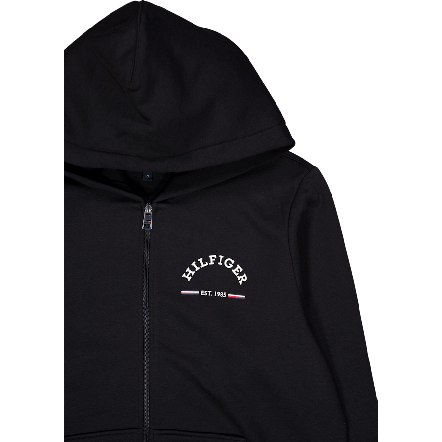 Sweat à capuche zippé Roundall BDS-noir