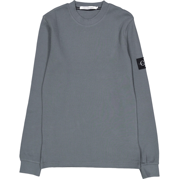 Badge Waffle Ls Tee Psl-endless Grey