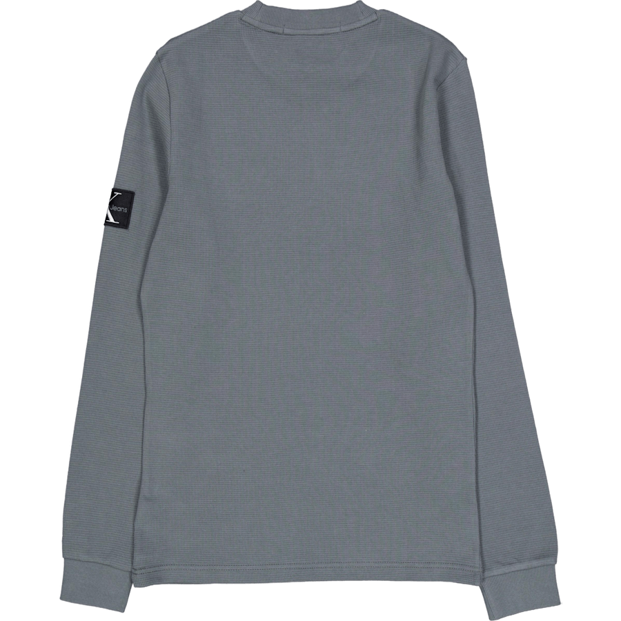 Badge Waffle Ls Tee Psl-endless Grey