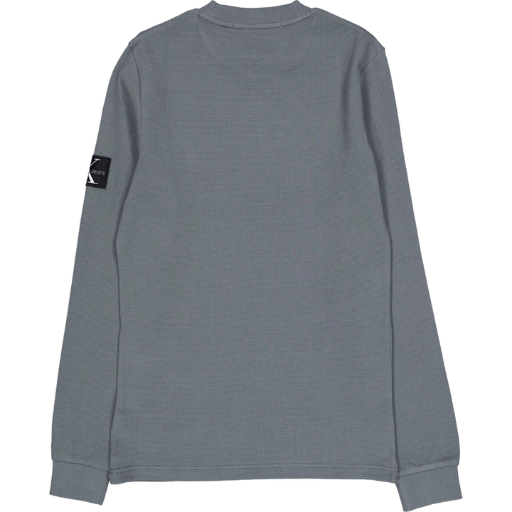 Badge Waffle Ls Tee Psl-endless Grey