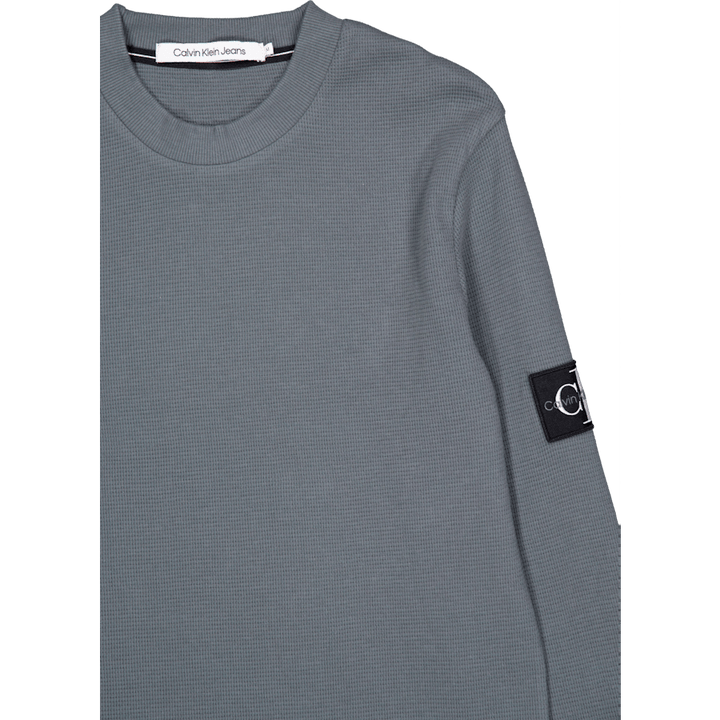 Badge Waffle Ls Tee Psl-endless Grey