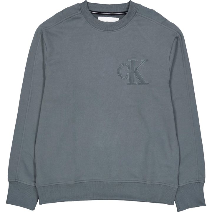 Ck Applique Crew Neck Psl-endless Grey