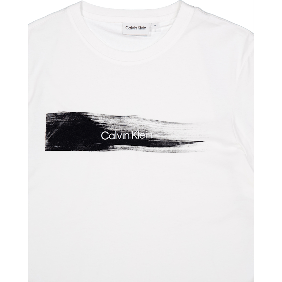 T-shirt avec logo Brush Yaf-Bright Blanc