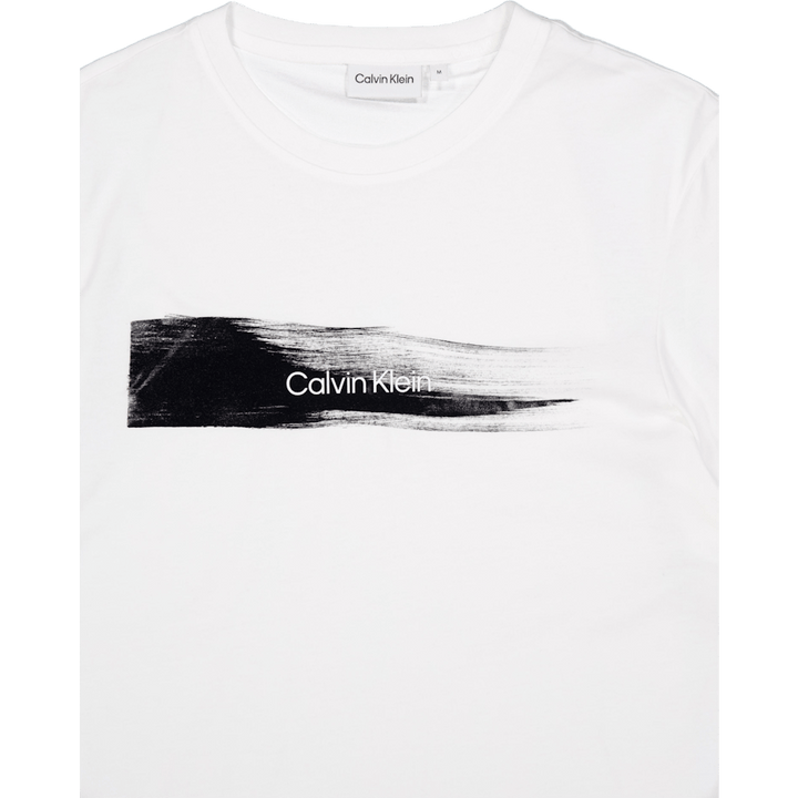 T-shirt avec logo Brush Yaf-Bright Blanc