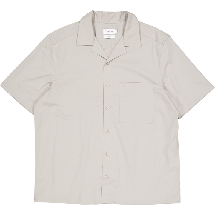 Poplin Cuban Collar S/s Shirt Pc7-london Fog