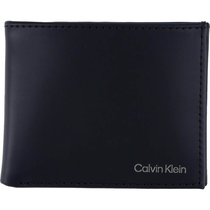 Portefeuille CK Smooth Bifold 5 cc avec pièce de monnaie Beh-ck Noir