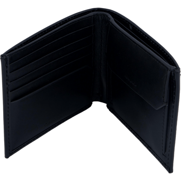 Portefeuille CK Smooth Bifold 5 cc avec pièce de monnaie Beh-ck Noir