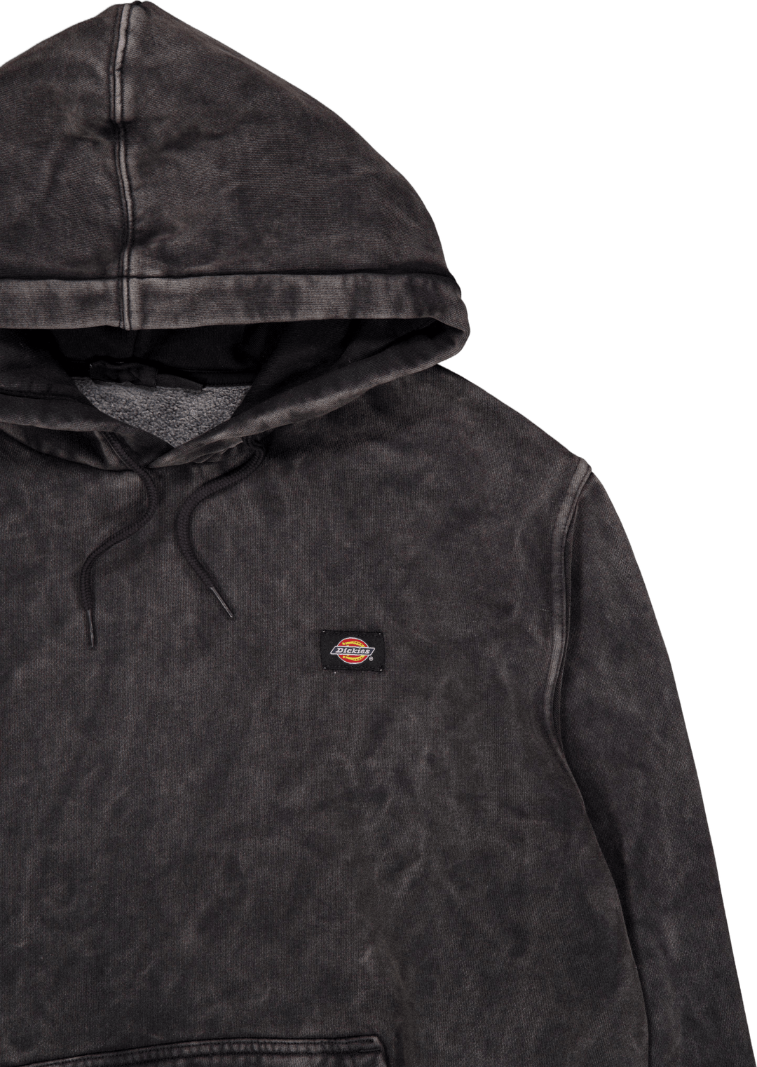 Newington Hoodie Dble Dye/acid Wash Black
