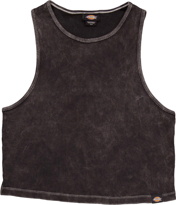 Gilet Newington con doppia tintura/lavaggio acido nero