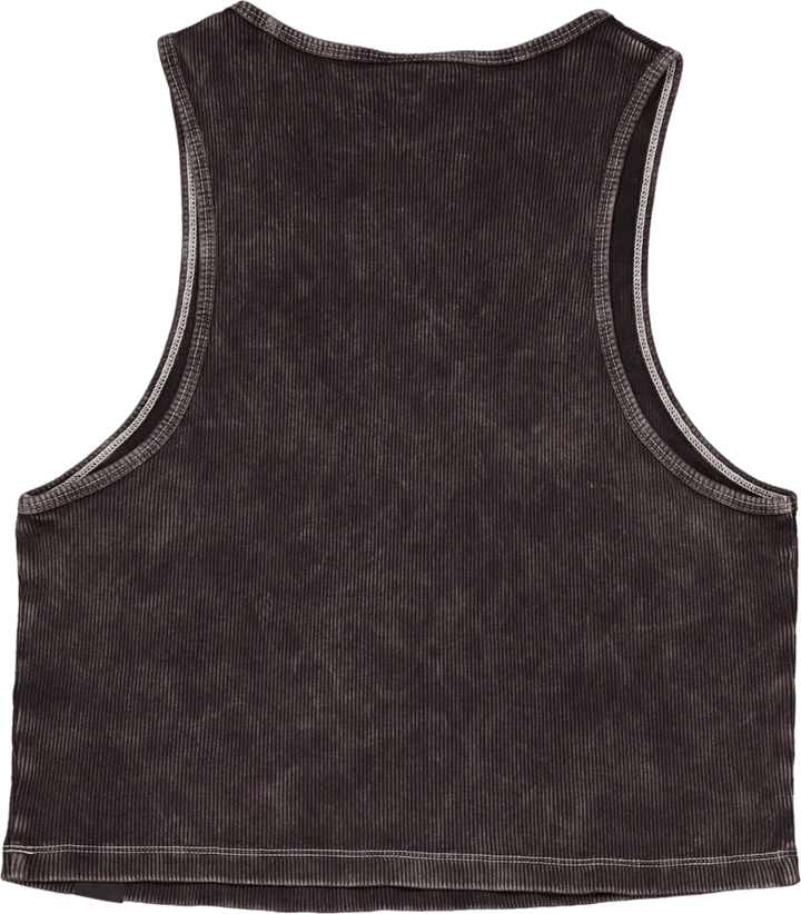 Gilet Newington con doppia tintura/lavaggio acido nero