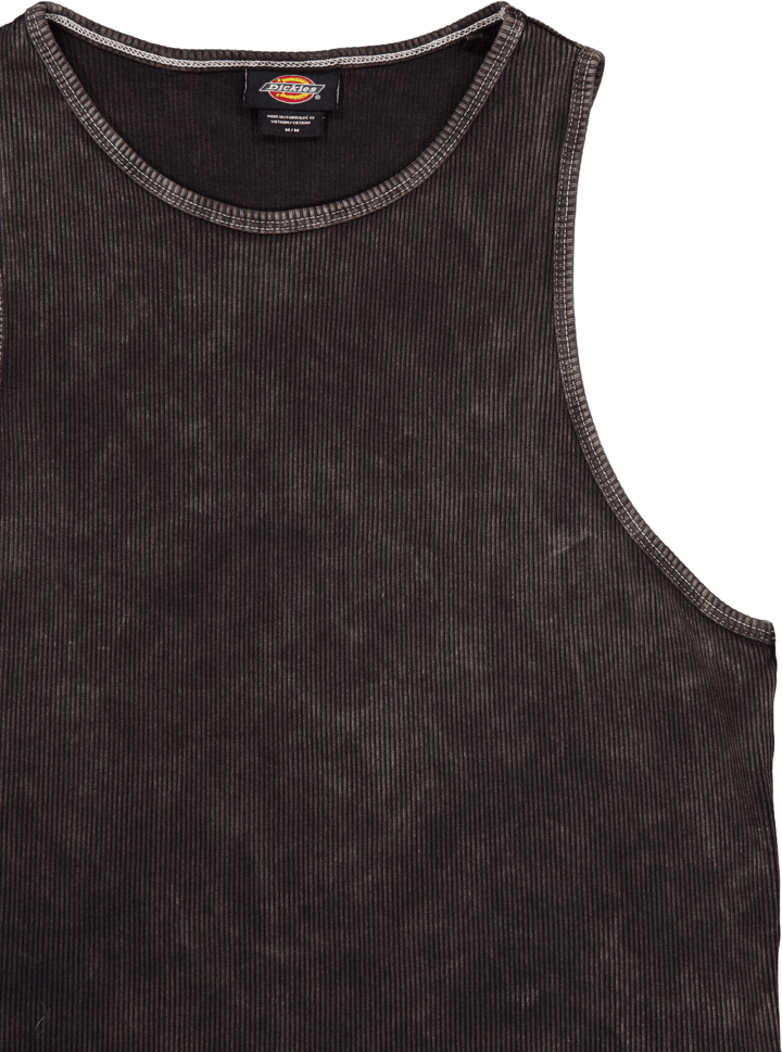 Gilet Newington con doppia tintura/lavaggio acido nero
