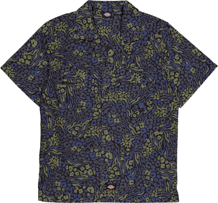 Camisa Saltville de manga curta Hrtg Pnt Cmo Bl