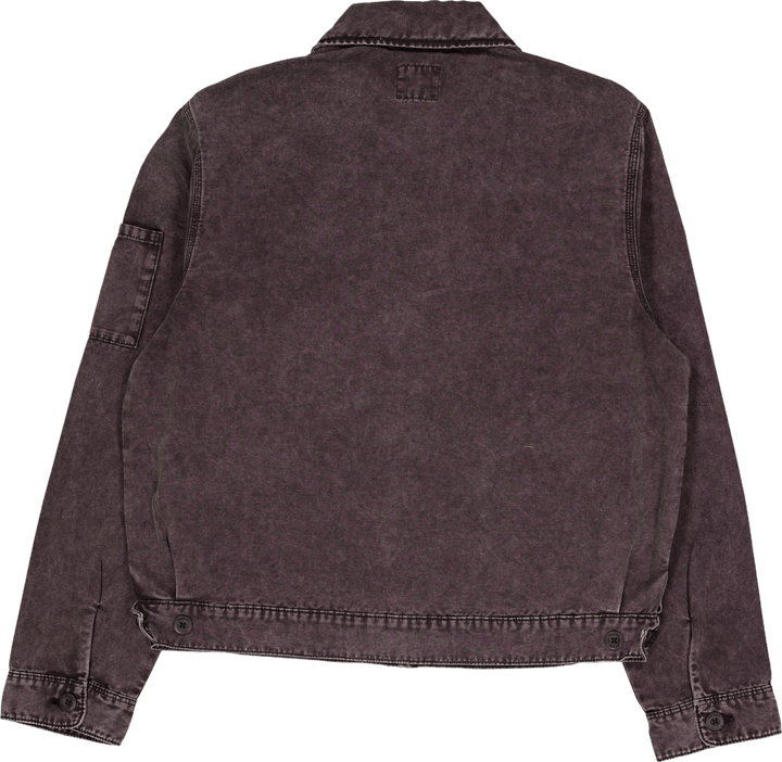 Newington Jacket Dble Dye/acid Wash Black