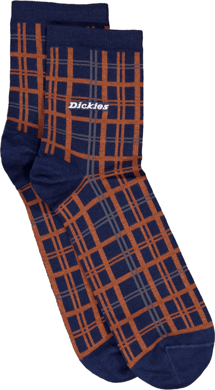 Surry Sock Outdoor Check  Navy