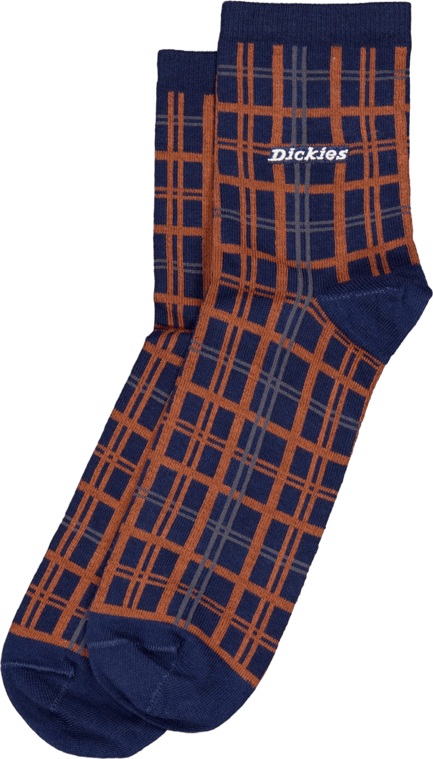 Surry Sock Outdoor Check  Navy