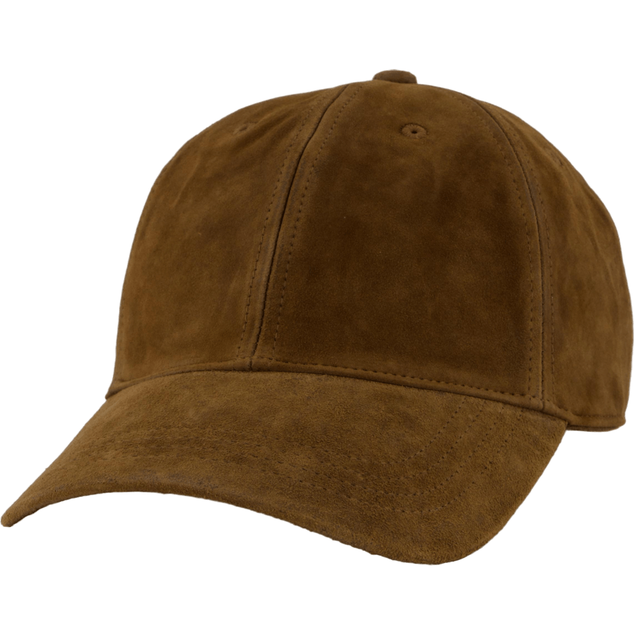 Suede Ball Cap Smith Brown