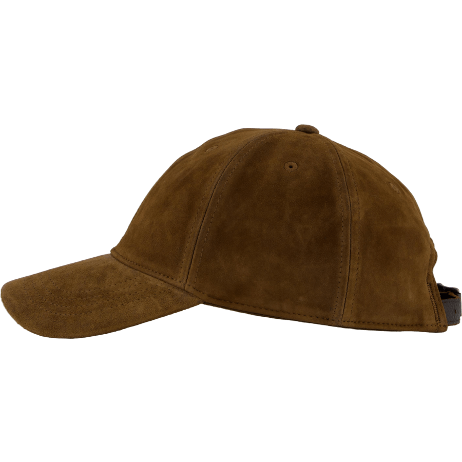 Suede Ball Cap Smith Brown
