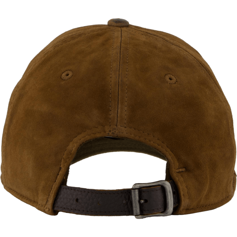 Suede Ball Cap Smith Brown
