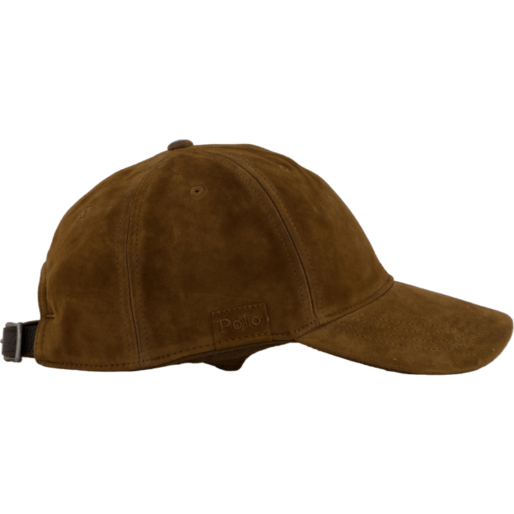 Suede Ball Cap Smith Brown