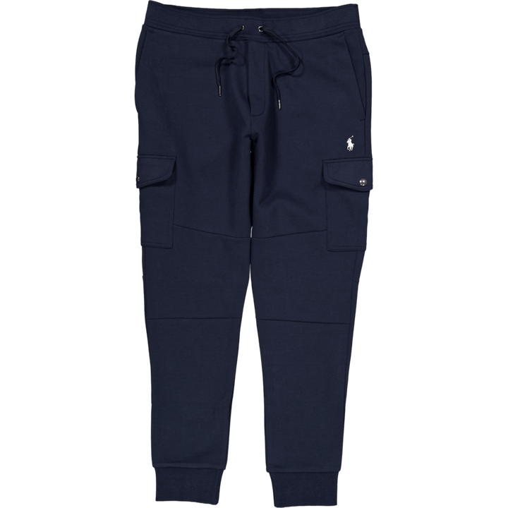 Pantalon de jogging cargo en tricot double, bleu aviateur