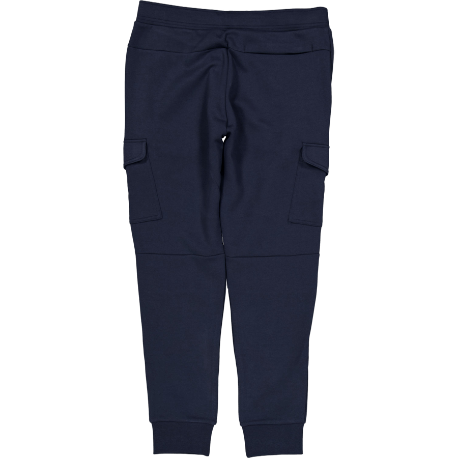 Pantalon de jogging cargo en tricot double, bleu aviateur