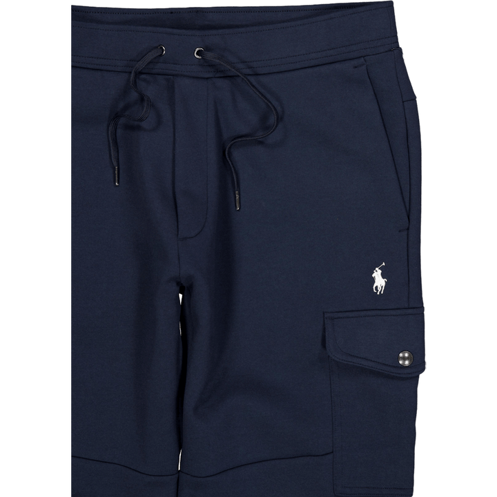 Pantalon de jogging cargo en tricot double, bleu aviateur