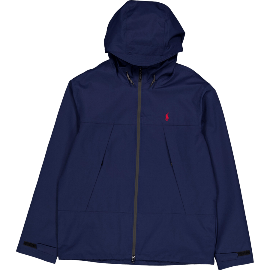 Water-Resistant Hooded Jacket Newport Navy