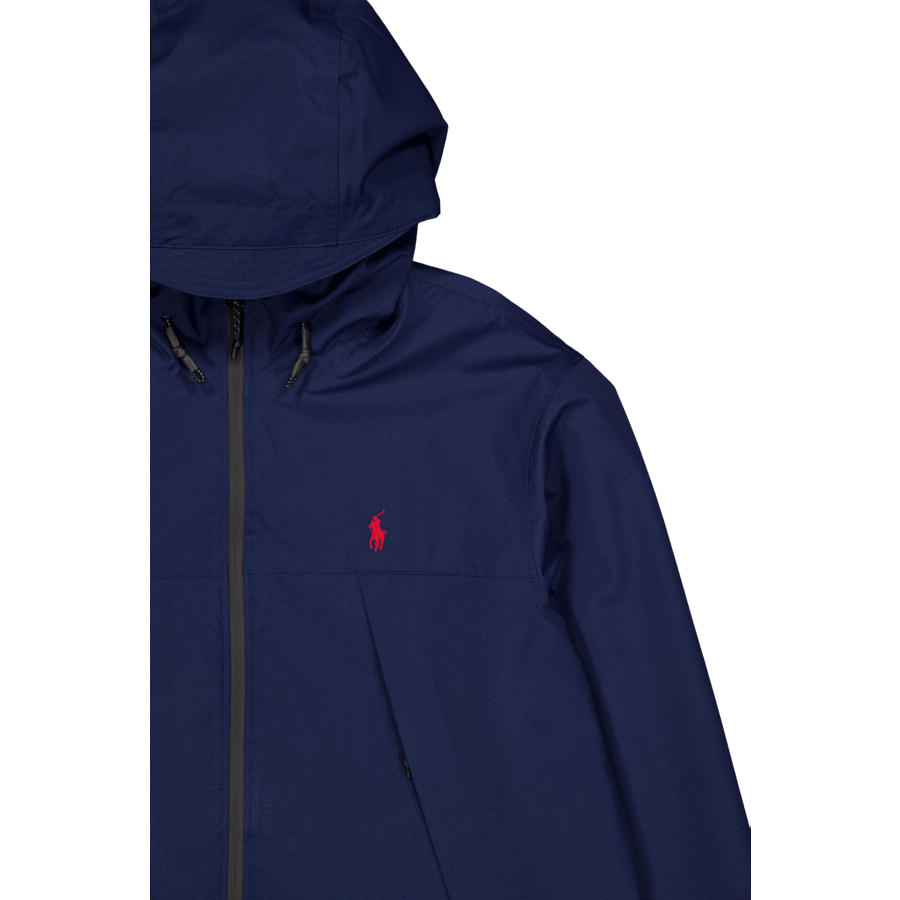 Water-Resistant Hooded Jacket Newport Navy