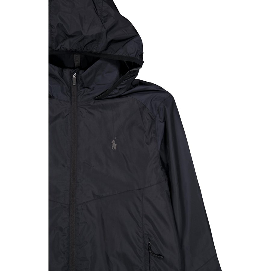 Water-Repellent Ripstop Jacket Polo Black
