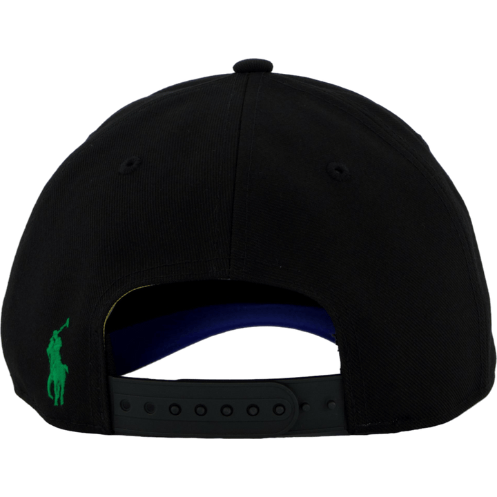 Logo-Embroidered Twill Ball Cap Polo Black