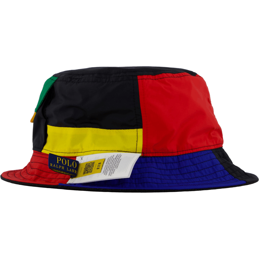 Reversible Color-Blocked Bucket Hat Sapphire Star / Polo Black