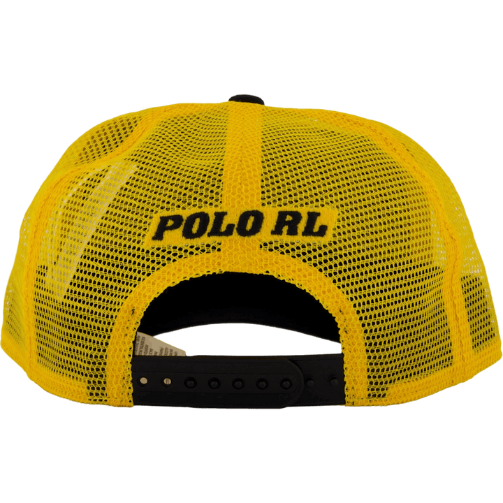 Cappello Trucker Polo Racing-Patch in Twill Nero Multi
