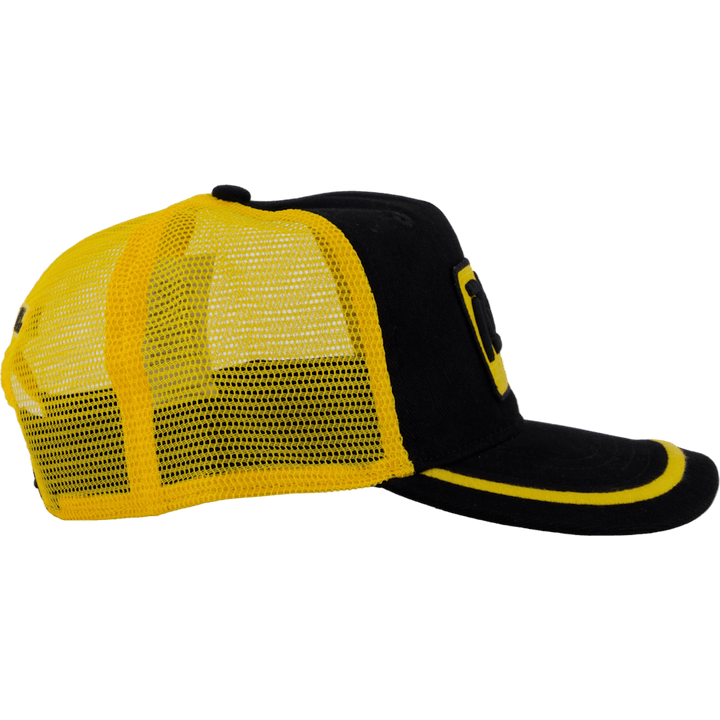 Cappello Trucker Polo Racing-Patch in Twill Nero Multi