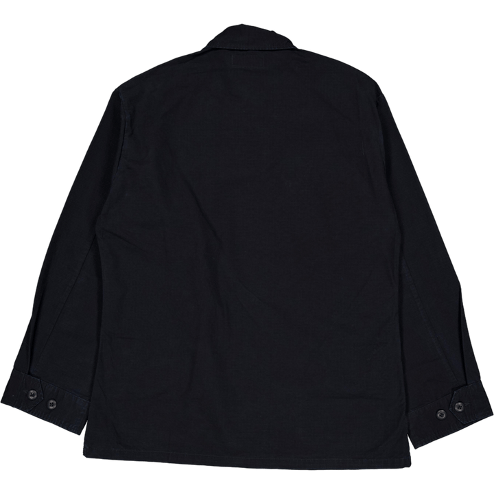 Classic Fit Ripstop Utility Shirt Polo Schwarz