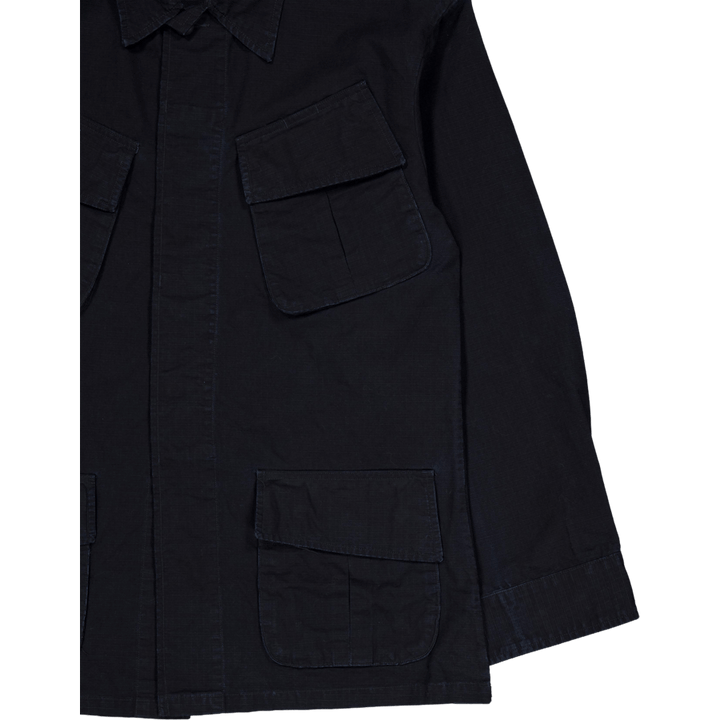 Classic Fit Ripstop Utility Shirt Polo Schwarz