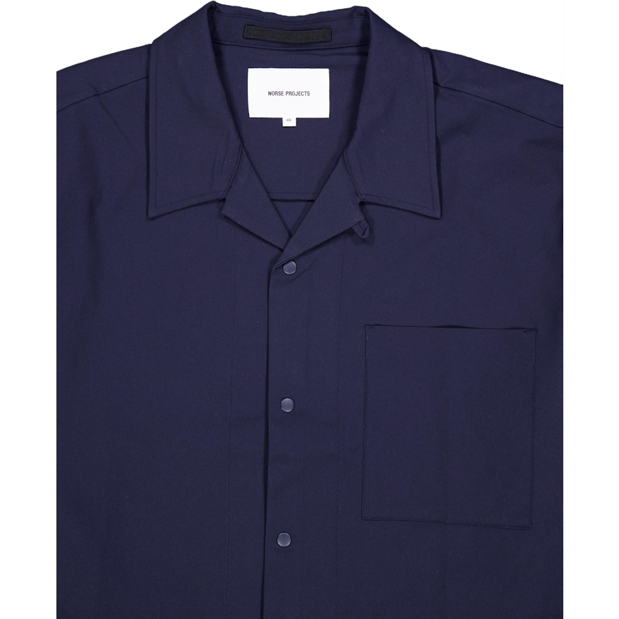 Carsten Solotex Twill Shirt Ls Dark Navy